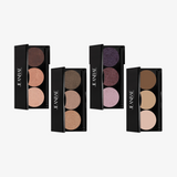 Triple-milled eyeshadow palettes with trio signature shades in matte, metallic, pearlized, and shimmer finishes.THIS PRODUCT IS
Cruelty Free, Hypoallergenic, Non-Comedogenic, Halal Certified, and EU Compliant.
Free of Parabens and Fragrances.