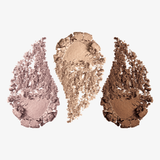 Triple-milled eyeshadow palettes with trio signature shades in matte, metallic, pearlized, and shimmer finishes.THIS PRODUCT IS
Cruelty Free, Hypoallergenic, Non-Comedogenic, Halal Certified, and EU Compliant.
Free of Parabens and Fragrances.