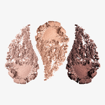 Triple-milled eyeshadow palettes with trio signature shades in matte, metallic, pearlized, and shimmer finishes.THIS PRODUCT IS Cruelty Free, Hypoallergenic, Non-Comedogenic, Halal Certified, and EU Compliant. Free of Parabens and Fragrances.
