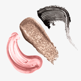 JEANBAE's Eyeconic Shimmer Set features the XLXL Mascara, Liquid Diamond Lip in Swish and Liquid Shimmer Eyeshadow.